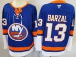 New York Islanders #13 Mathew Barzal Blue Authentic Jersey