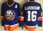 New York Islanders #16 Pat Lafontaine Blue Throwback Jersey