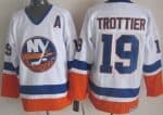 New York Islanders #19 Bryan Trottier White Throwback Jersey