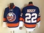 New York Islanders #22 Mike Bossy Blue Retro Jersey