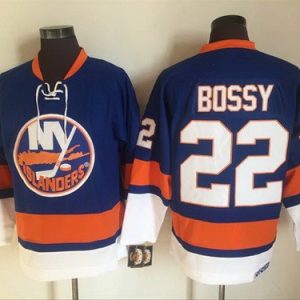New York Islanders #22 Mike Bossy Blue Retro Jersey
