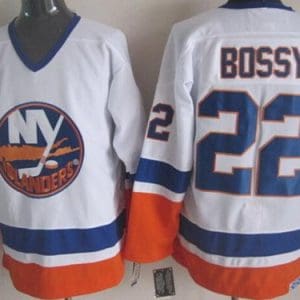 New York Islanders #22 Mike Bossy White Throwback Jersey