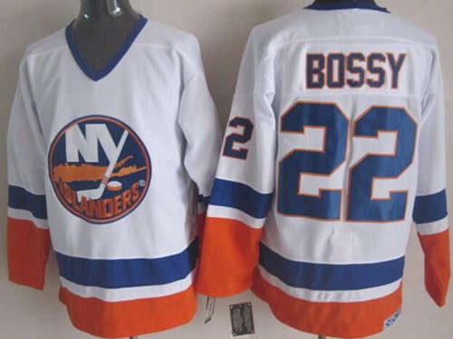 New York Islanders #22 Mike Bossy White Throwback Jersey