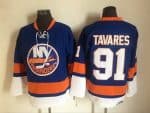New York Islanders #91 John Tavares Blue Retro Jersey