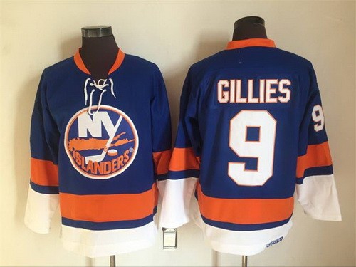New York Islanders #9 Clark Gillies Blue Retro Jersey