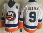 New York Islanders #9 Clark Gillies White Throwback Jersey