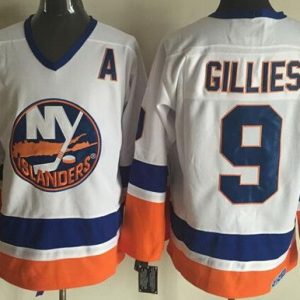 New York Islanders #9 Clark Gillies White Throwback Jersey