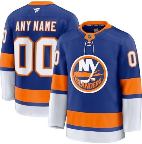New York Islanders Customized Blue Fanatics Authentic Jersey