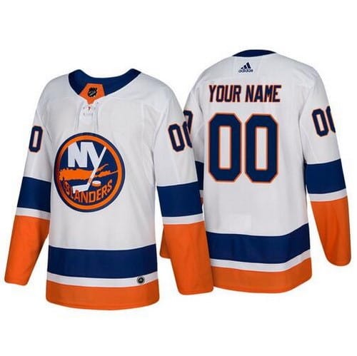 New York Islanders Customized White Authentic Jersey