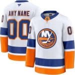 New York Islanders Customized White Fanatics Authentic Jersey