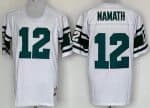 New York Jets #12 Joe Namath White Throwback Jersey