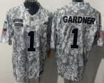 New York Jets #1 Sauce Gardner Limited Arctic Camo 2024 Salute to Service Jersey