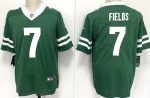 New York Jets #7 Justin Fields Limited Green Vapor Jersey