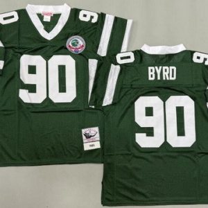 New York Jets #90 Dennis Byrd Green 1989 Throwback Jersey