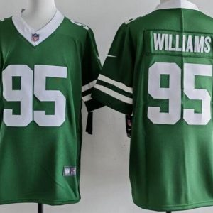 New York Jets #95 Quinnen Williams Limited Green Vapor Jersey