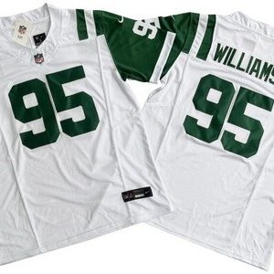 New York Jets #95 Quinnen Williams Limited White Classic FUSE Vapor Jersey