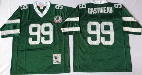 New York Jets #99 Mark Gastineau Green 1984 Throwback Jersey