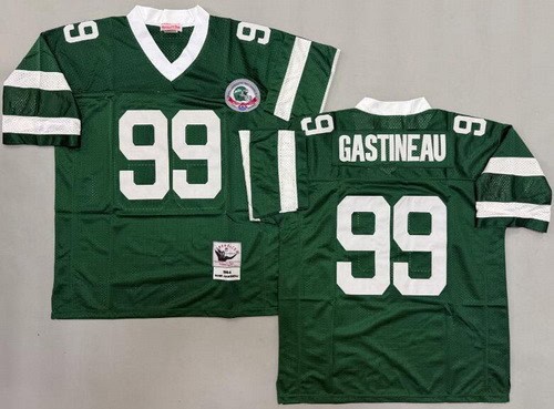 New York Jets #99 Mark Gastineau Green 1984 Throwback Jersey