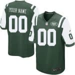New York Jets Customized Game Green Jersey