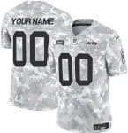New York Jets Customized Limited Arctic Camo 2024 Salute to Service Jersey
