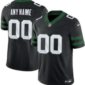 New York Jets Customized Limited Black 2024 FUSE Vapor Jersey
