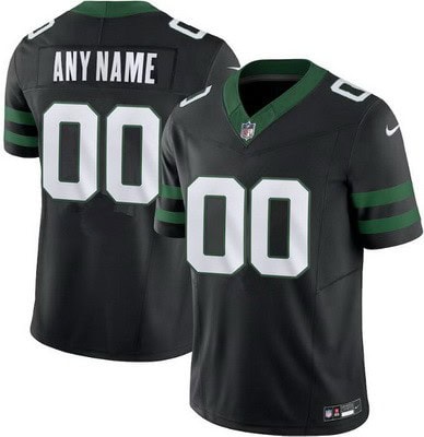 New York Jets Customized Limited Black 2024 FUSE Vapor Jersey