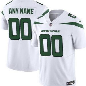 New York Jets Customized Limited White FUSE Vapor Jersey