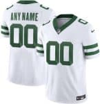 New York Jets Customized Limited White Legacy FUSE Vapor Jersey