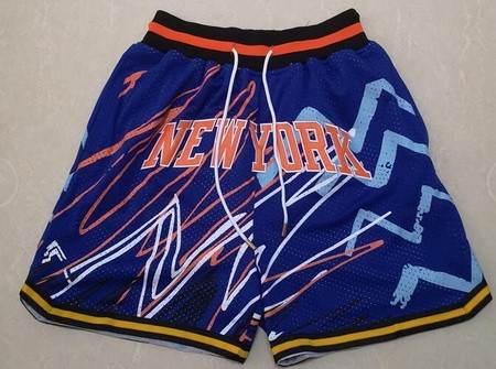 New York Knicks Blue Throwback Just Don Shorts