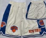 New York Knicks Cream 2025 Just Don Shorts