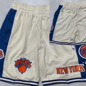 New York Knicks Cream 2025 Just Don Shorts