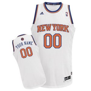 New York Knicks Customized White Swingman Adidas Jersey