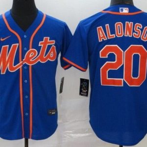 New York Mets #20 Pete Alonso Blue 2020 Cool Base Jersey