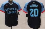 New York Mets #20 Pete Alonso Navy 2024 All Star Limited Jersey