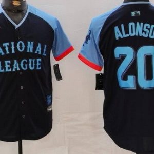 New York Mets #20 Pete Alonso Navy 2024 All Star Limited Jersey