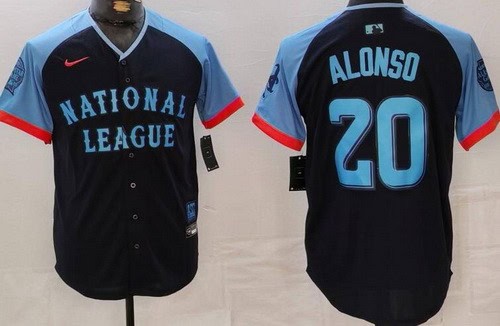 New York Mets #20 Pete Alonso Navy 2024 All Star Limited Jersey