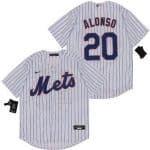 New York Mets #20 Pete Alonso White 2020 Cool Base Jersey