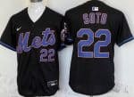 New York Mets #22 Juan Soto Black Limited Jersey