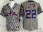 New York Mets #22 Juan Soto Gray Limited Jersey