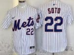 New York Mets #22 Juan Soto White Limited Jersey