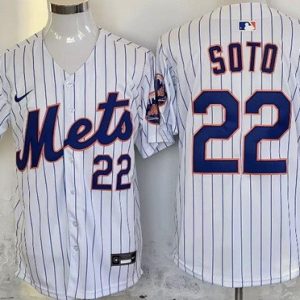 New York Mets #22 Juan Soto White Limited Jersey