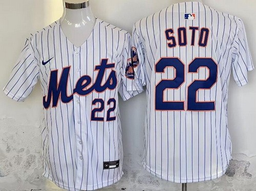 New York Mets #22 Juan Soto White Limited Jersey