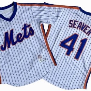 New York Mets #41 Tom Seaver White Cooperstown Collection Jersey