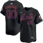 New York Mets Customized Black Limited Jersey