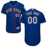 New York Mets Customized Blue 2 FlexBase Jersey