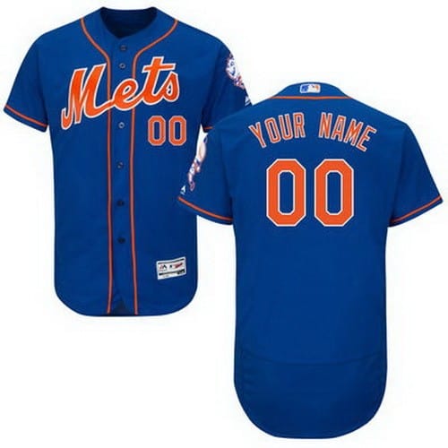 New York Mets Customized Blue FlexBase Jersey