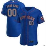 New York Mets Customized Blue Road 2020 FlexBase Jersey
