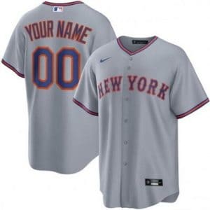 New York Mets Customized Gray 2025 Cool Base Jersey