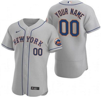 New York Mets Customized Gray Authentic Jersey