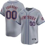 New York Mets Customized Gray Limited Jersey